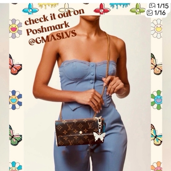 Louis Vuitton Handbags - Louis Vuitton vintage 1996 Sarah monogram wallet converted Crossbody